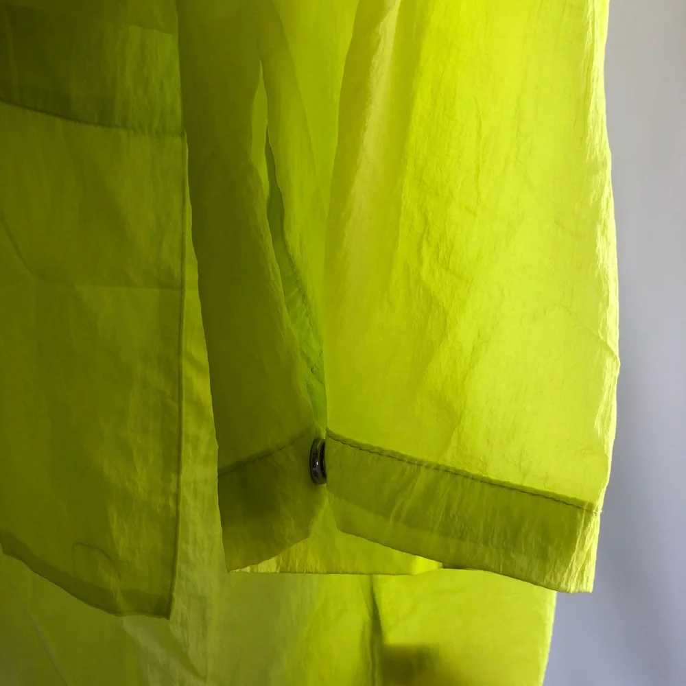 Free People Callie Oversized Neon Poncho Windbreaker - sz M